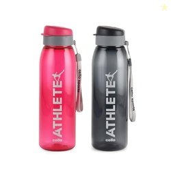 CELLO Athlete Flip Top Lid Water Bottles Set of 2, 800ml Each | Unbrea