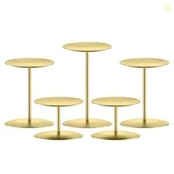 smtyle Candle Holder Wax Centerpiece Set of 5 Plate for Table or Floor
