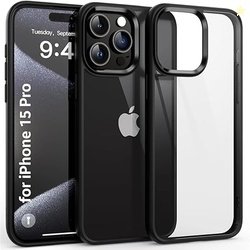 CZARTECH Native Back Cover for iPhone 15 Pro Clear case (TPU + Tough P