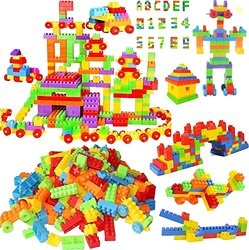 FunBlast DIY Plastic Small Size Building Blocks for Kids, 120+ Pcs Bui