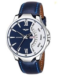 ASGARD Casual Analogue Men's Watch (Multicolored Dial Blue Colored Str