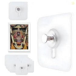 SHITHI Self Adhesive Photo Frame Wall Hooks 10 PCS Heavy Duty Stainles