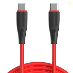 Portronics Silklink 60W PD Type-C to Type C Fast charging Cable for Ty