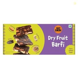 GO DESi Dry Fruits Barfi 6 Individually Wrapped Barfis | Date Bites |