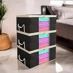 Kuber Industries Rectangular Leheriya Design Underbed Bag|Storage Orga