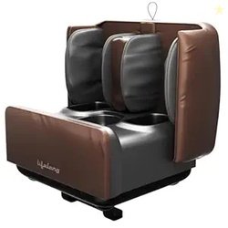 Lifelong 2 in 1 Foot & Leg Massager Machine & Foldable Ottoman Rest fo