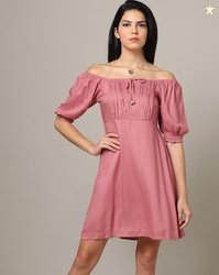 JDY BY ONLY A-line Dress with Gathered Yoke