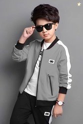 ZYRONA Boys Solid Casual Jacket