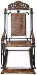 Handicraft CXHR458 Solid Wood 1 Seater Rocking Chairs(Finish Color - B