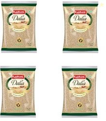 Rajdhani PREMIUM QUALITY BROKEN WHEAT DALIYA 500 GRAMS PACK OF 4 Broke