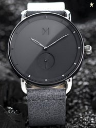 MVMT Men Grey Leather Analogue Watch D-MR01-SGR