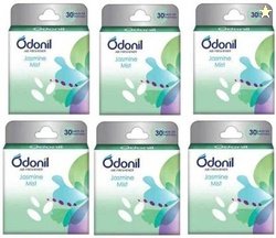 Odonil Jasmine mist, Long Lasting Odour (8 x 72 g), Assorted Blocks Bl