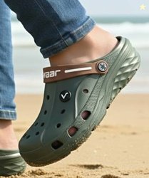 Svaar Men Clogs Sandal(Olive , 8)