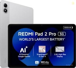 REDMI Pad 2 Pro 5G 8 GB RAM 256 GB ROM 12.1 inch with Wi-Fi+5G Gaming