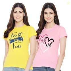 Style Go Women's/Girls Cotton Regular Fit Latest Graphic Stylish Print