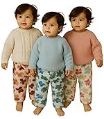NICSY Kids Pyjama Baby Boys & Baby Girls Fleece Pants | Toddler Warm Winter Pajama Bottoms | Soft Cozy Lounge Wear with Cute Butterfly Print | Kids Sleepwear & Loungewear Regular fit Pack of 3