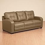 Home Centre Vista Solid Wood Fabric 3-Seater Sofa â Brown