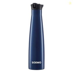 Amazon Brand - Solimo 650ml Stainless Steel Vacuum Insulated Sleek Bot