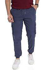 DIVISIVE Men’s Cotton Cargo || Cargo Joggers Pants for Men || Casual Relaxed Fit (Cargo – 121-130)