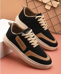SERSI SERSI Fashion Colorblock Men's Casual Partywear Sneakers Black S