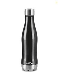 Milton New Duke 750 Thermosteel Hot and Cold Water Bottle, 620 ml, Bla