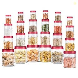 MILTON Vitro PET Canister Set of 24 (6x300ml,6x700ml,6x1400ml,6x2000ml