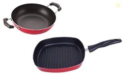 Nirlon Non Stick Pots and Pans Non Stick Cookware Set of 2 Pieces with