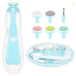 MELVIS Electric Baby Nail Trimmer with LED Light | Gentle Nail Cutter