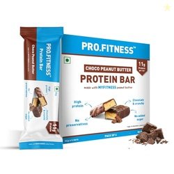 PRO.FITNESS Chocolate Peanut Butter Protein Bars with 11g Protein | No