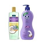 Parachute Advansed Rosemary enriched Coconut Hair Oil 300ml & Parachute Advansed Deep Nourish Body Lotion 400ml, Pack of 2