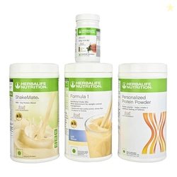 HERBALIFE F1 ROSE KHEER 500g, PROTIEN 400G, AFRESH LEMON FLAVOR 50g, S