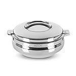 MILTON Sphere 1500 Stainless Steel Casserole, 1.69 Litre, Silver | Double Walled | PU Insulated | Hot & Cold | Food Grade | Easy to Lift Handle | Hygienic