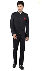 TAHVO Designer Men's Slim Fit Black Solid Blazer/Formal Blazer for Men