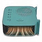 HomeWiz 1500W Room Heater Blower with Dual Heat Control (750W/1500W) | Fan Heater for Bedroom & Room | Vertical & Horizontal Use | BIS Certified, 6A Plug | Made in India | 1-Year Warranty | Teal Green
