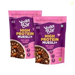 Yogabar Super High Protein Muesli 350g | 23g Protein | With Probiotics