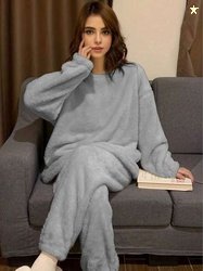 Stylecast X Kotty Round-Neck Winter Night Suit