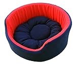 PAWSOME Luxurious Both Side Soft Dog/Cat Bed, Red/Blue (Large)