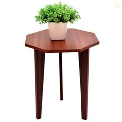 Dime Store Stool Bedside Table for Plant Stand and Table Decor (Brown)