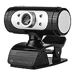 Zebronics Zeb-Ultimate Pro (Full HD) 1080p/30fps Webcam with 5P Lens, built-in Mic, Auto White Balance, Night Vision, Manual Switch for LED (Black)