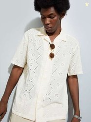 max Schiffli Boxy Fit Shirt