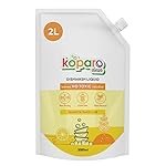 Koparo Organic Dishwash Liquid | 2 Litres | Orange and Sweet Lime Fragrance | Natural & Plant Based With Tea Tree Oil Germ Protection | Baby & Pet Safe1