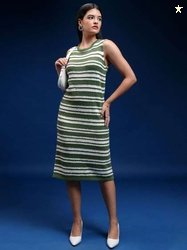 Tokyo Talkies Women Striped Jumper Dress