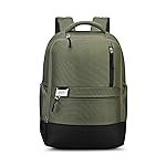 Skybags Nero 15 Inch Compatible Anti-Theft Laptop Backpack 20L | 3 Compartments with Side Bottle Pocket | Padded Backpanel | Trolley Sleeve | Office & Travel Backpack for Men & Women (Olive Green)