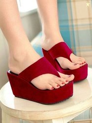 Gloglamp Women Wedges Sandal(Maroon , 3)