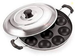 Masox Store 12 Cavity Appam Patra Paddu Paniyarakkal Maker Chatty Pani