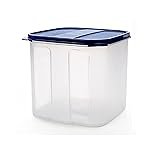 SIGNORA WARE Modular Multi Purpose Plastic Container | Airtight & Leakproof Storage Jar | Atta, Sugar, Grains Container | BPA Free & Durable Kitchen Storage | (4.5 Litres | Mod Blue | Square Shape)