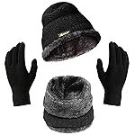 Boldfit Winter Cap for Women Woolen Winter Cap for Men with Neck Warmer & Gloves Set Beanie Cap for Men Winter Wear Woolen Cap for Women Thermal Cap Winter Wear for Men Beanies Cap