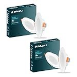 Bajaj Ivora Compact Downlight | 5W LED Downlight | for Smaller Spaces | Long Life of 25000 Hours | Soothing Light (Green, Pack of 2)
