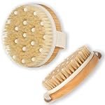 TEMPERIA (1pc) Organic Body Scrubber for Bathing – Exfoliator Bath Brush for Face & Body Wash – Lather Boosting Ergonomic No-Slip Handle for Men & Women – For Nourishing Cleaning & Exfoliating Skin