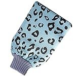 TEMPERIA (1pc) Exfoliating Gloves for Dead Skin – Premium, Ergonomic Design Exfoliator Scrub – Body Scrubber for Bathing, Bath & Shower for Women & Men (Random Colors) (MN03)